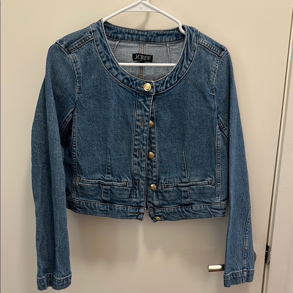 J.Crew Blue Denim Lady Jacket